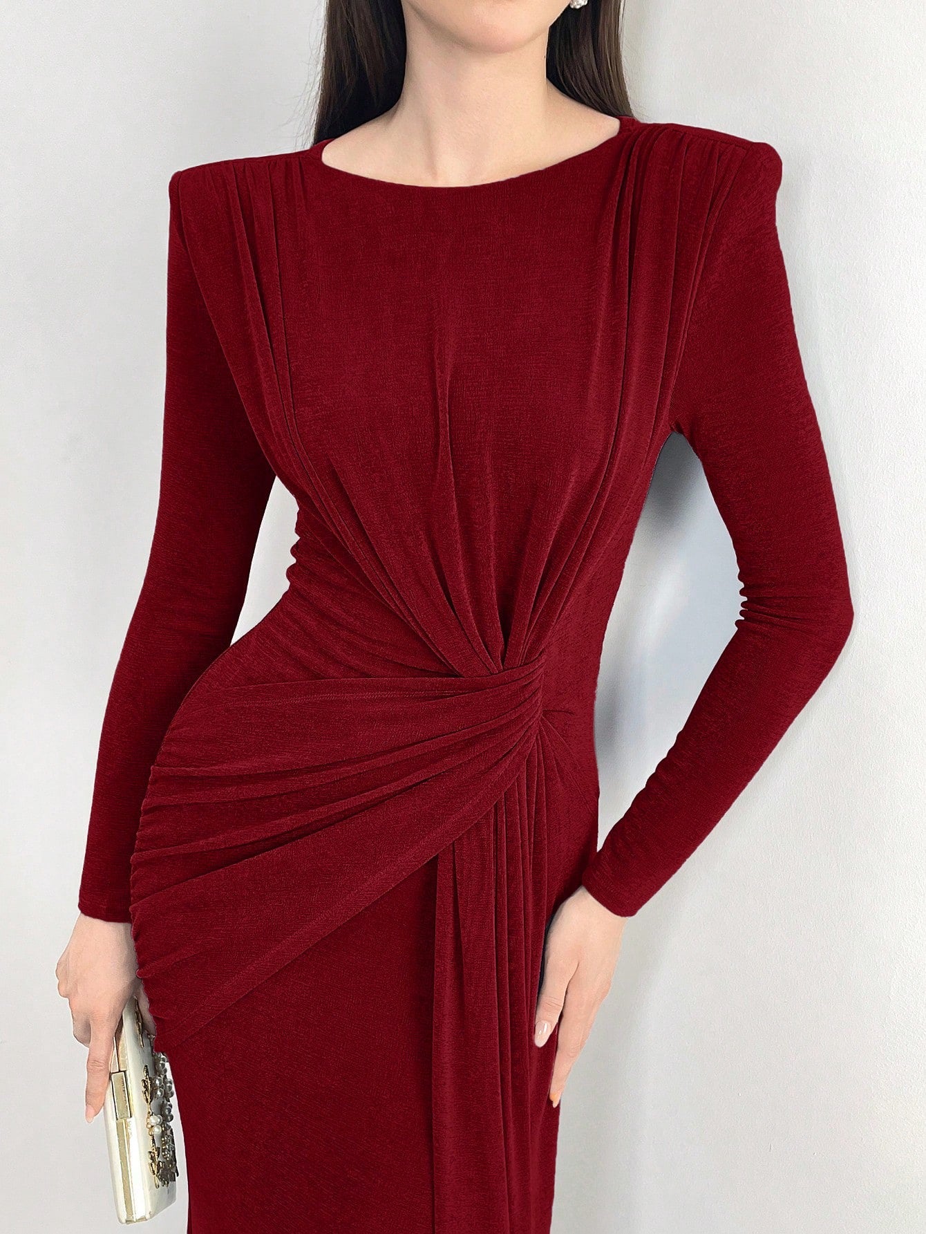 Burgundy maxi dress ✨