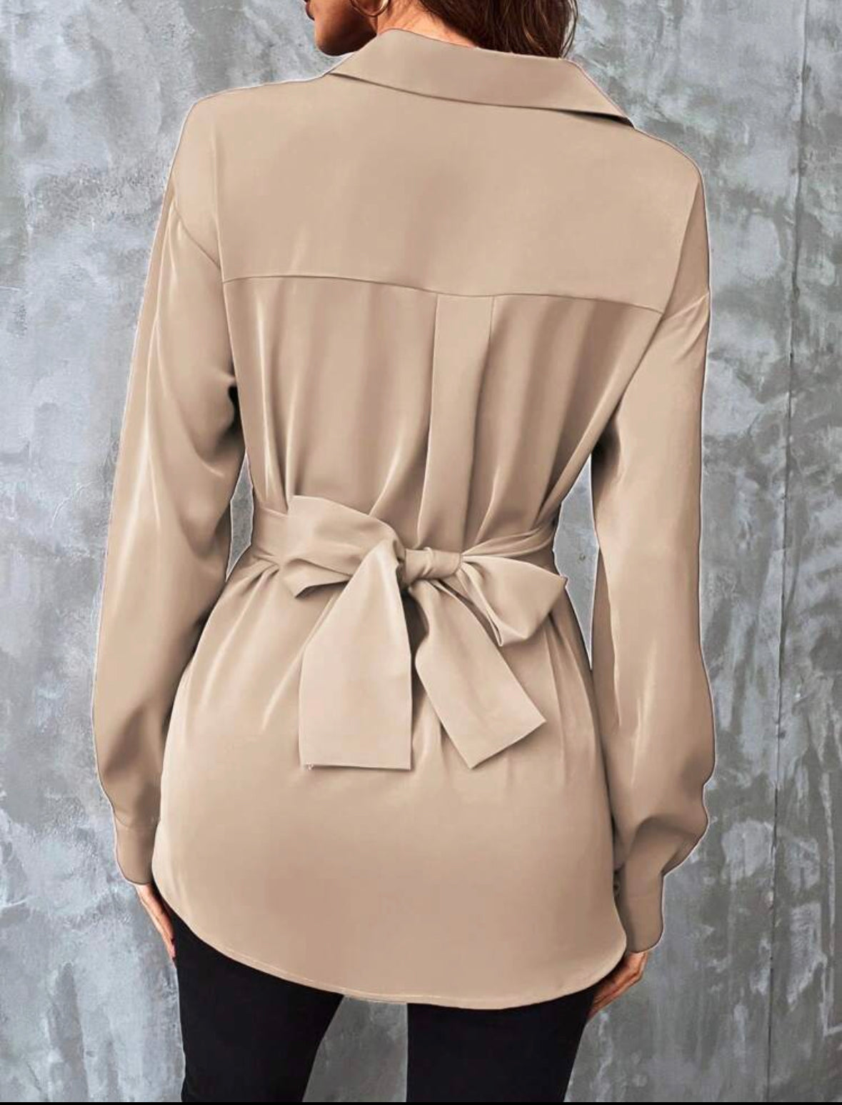 Nude Coffee Blouse