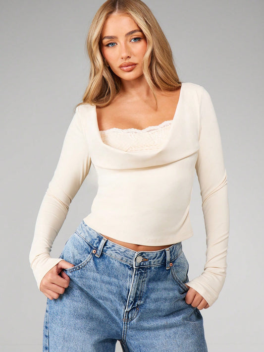 Beige stretch Blouse