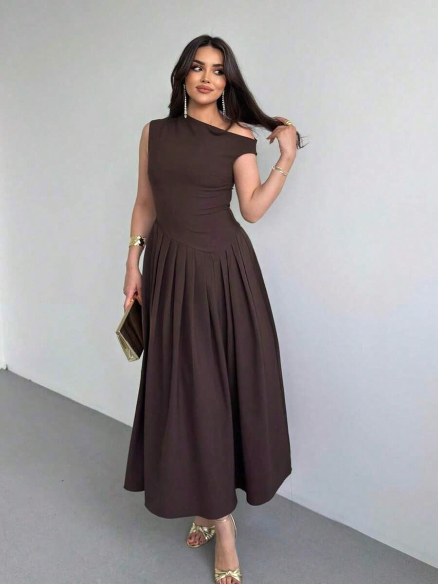 Elegante Vestido Cafe