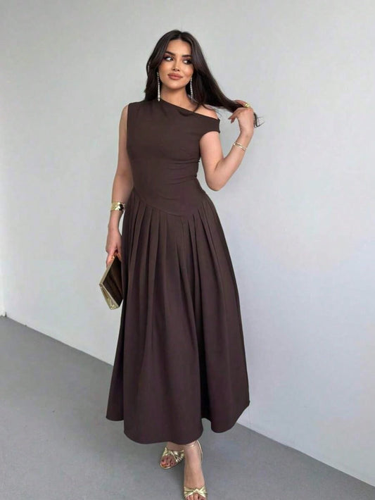 Elegante Vestido Cafe