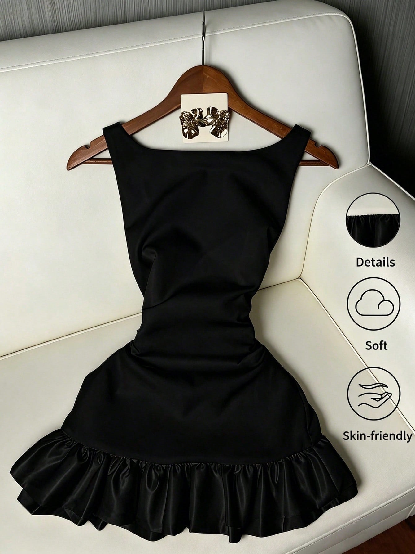 Black Puffy Dress🖤