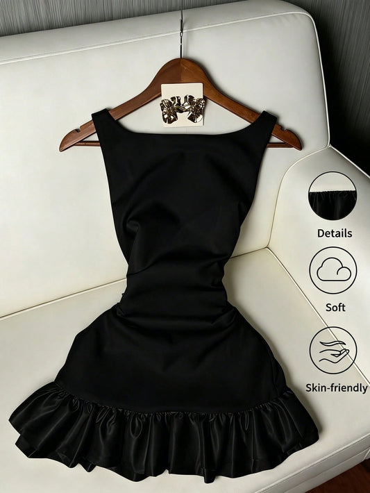 Black Puffy Dress🖤