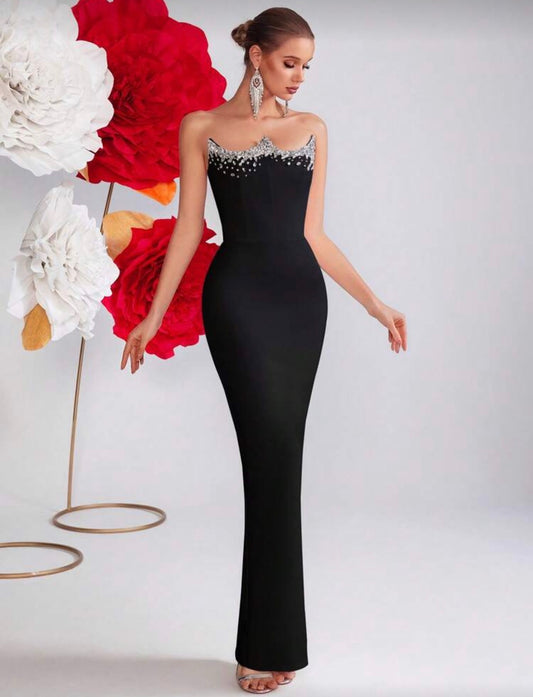 Maxi dress elegante 🖤