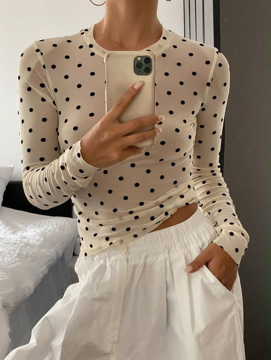 Blusa Polka trasparente 🤍
