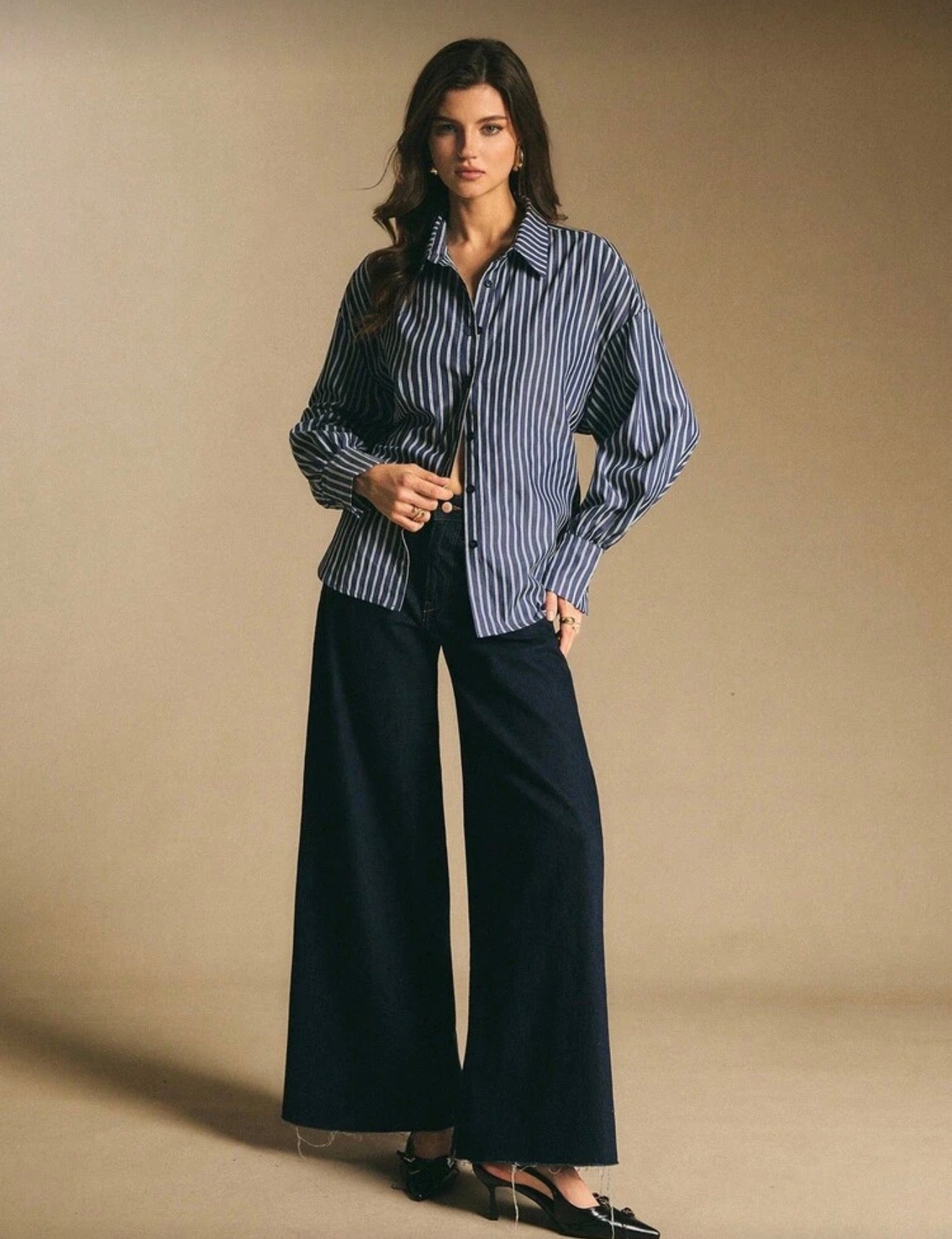 Navy blue blouse 🫐✨