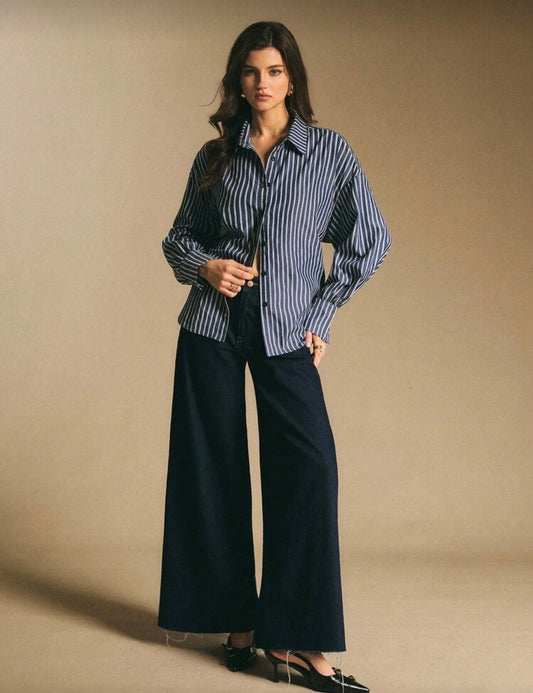 Navy blue blouse 🫐✨