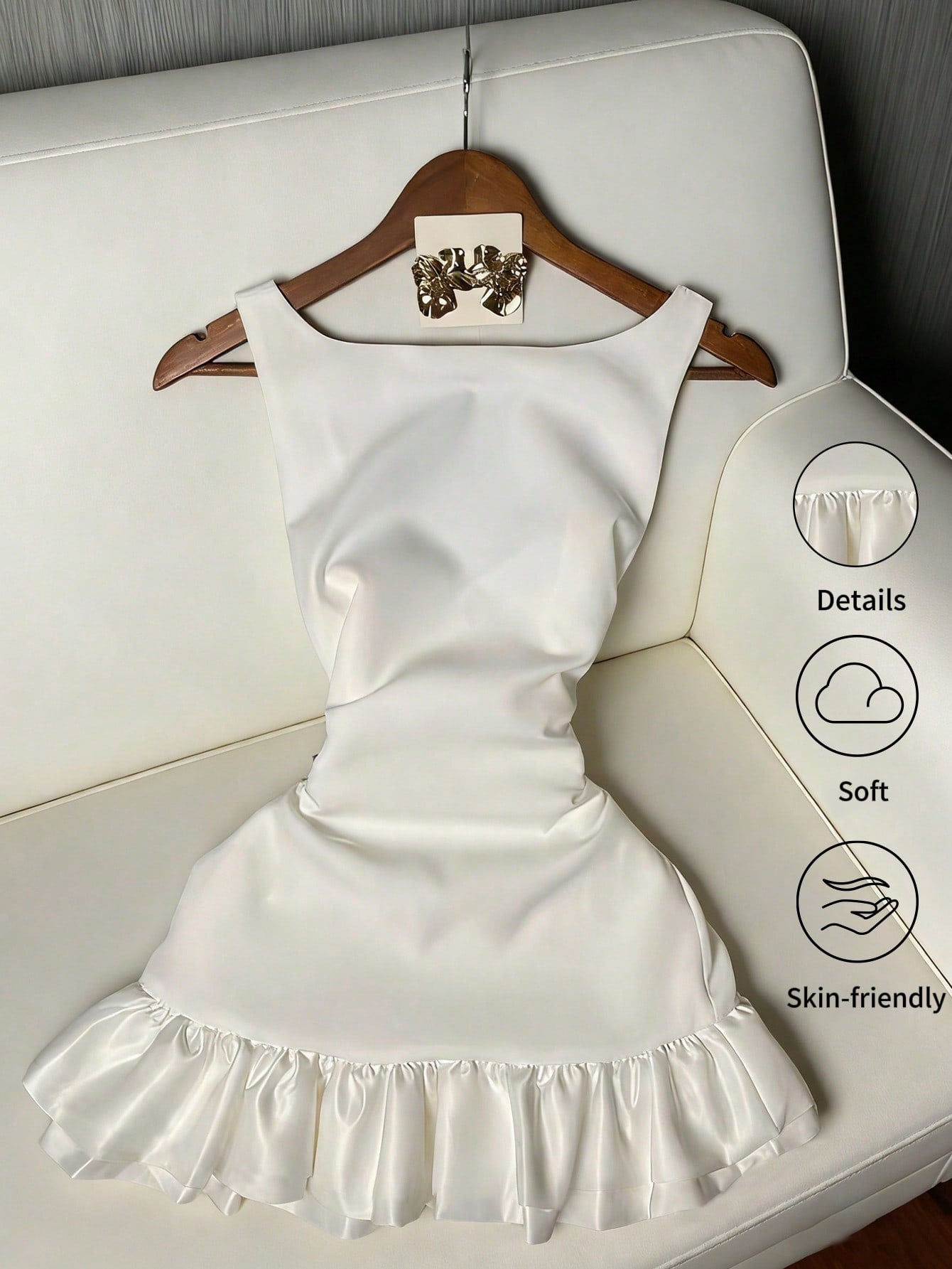 White puffy Dress🤍