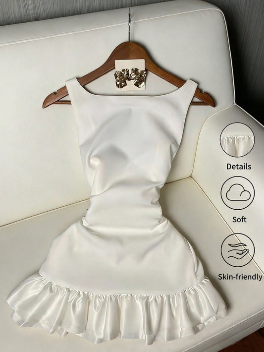 White puffy Dress🤍