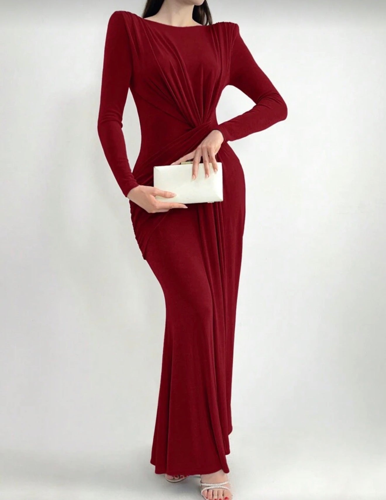 Burgundy maxi dress ✨