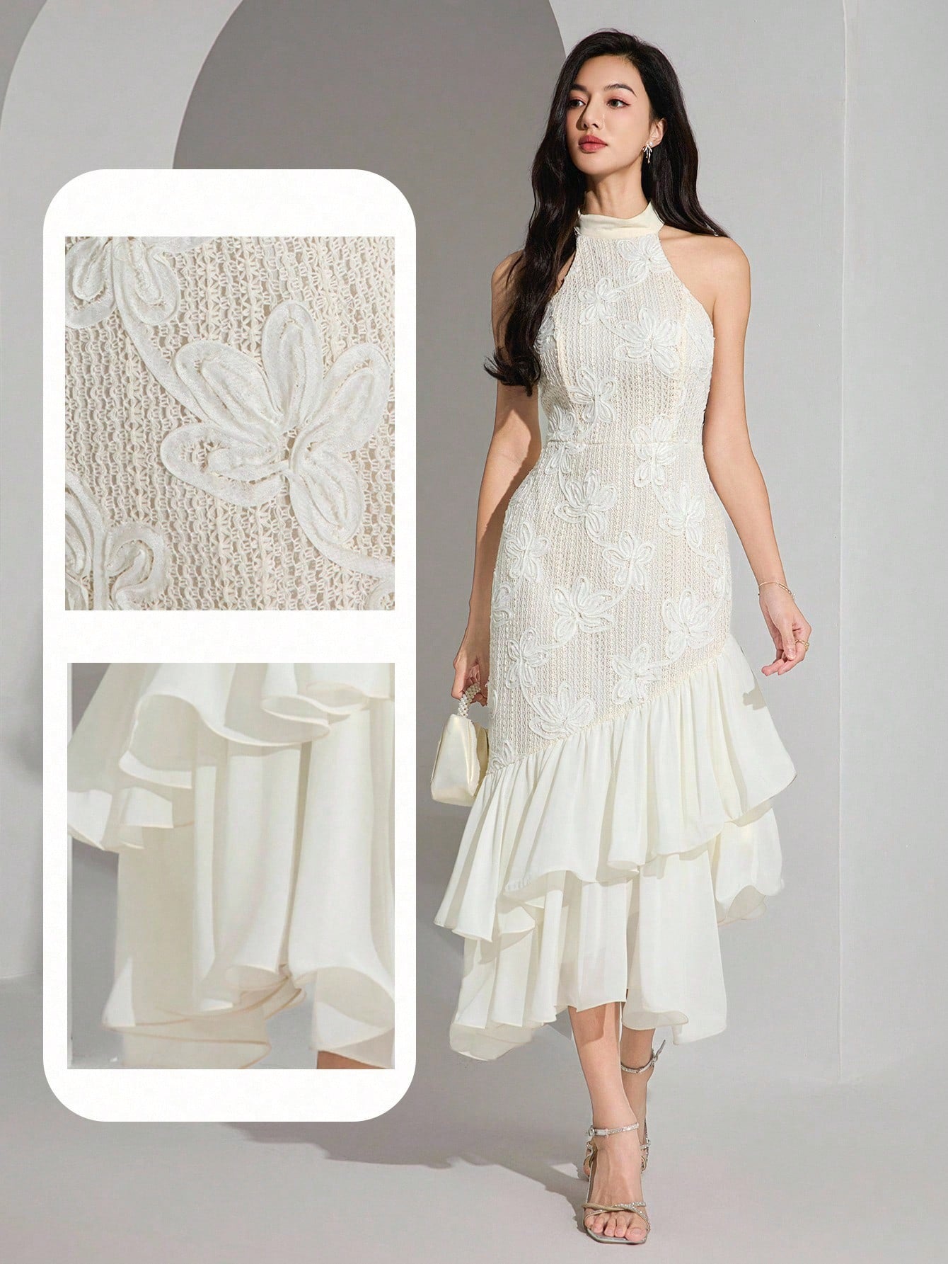 White Floral Dress