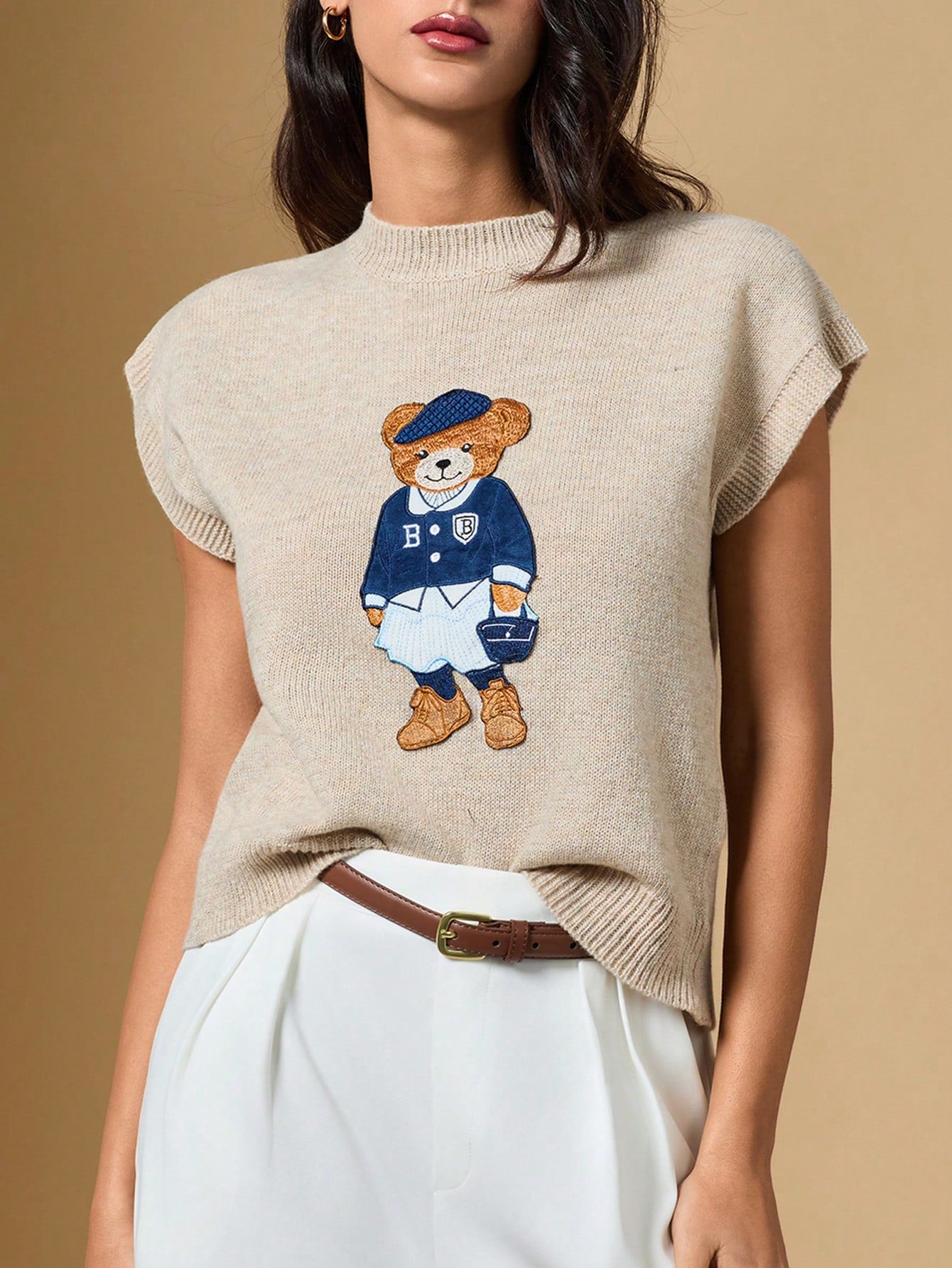 Blusa beige de algodón 🤎