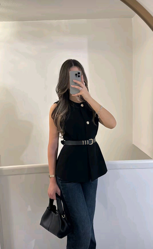 Vest con faja 🖤