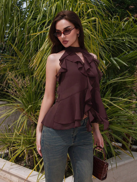 Dark Brown Blouse 🤎