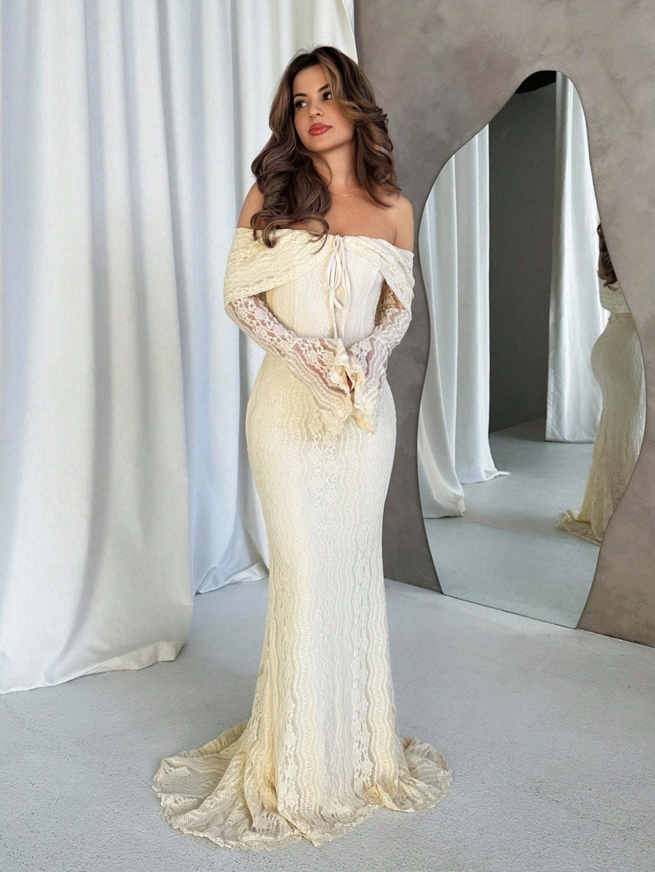 Cream Dress